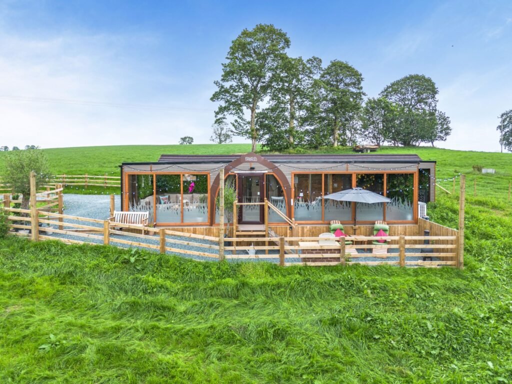 bramble ultimate luxury glamping pod with sauna and hot tub at hedgerow luxury glamping