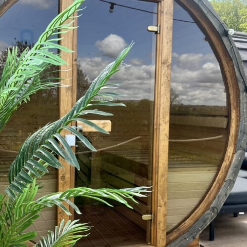 private saunas at buttercup and dandelion pod